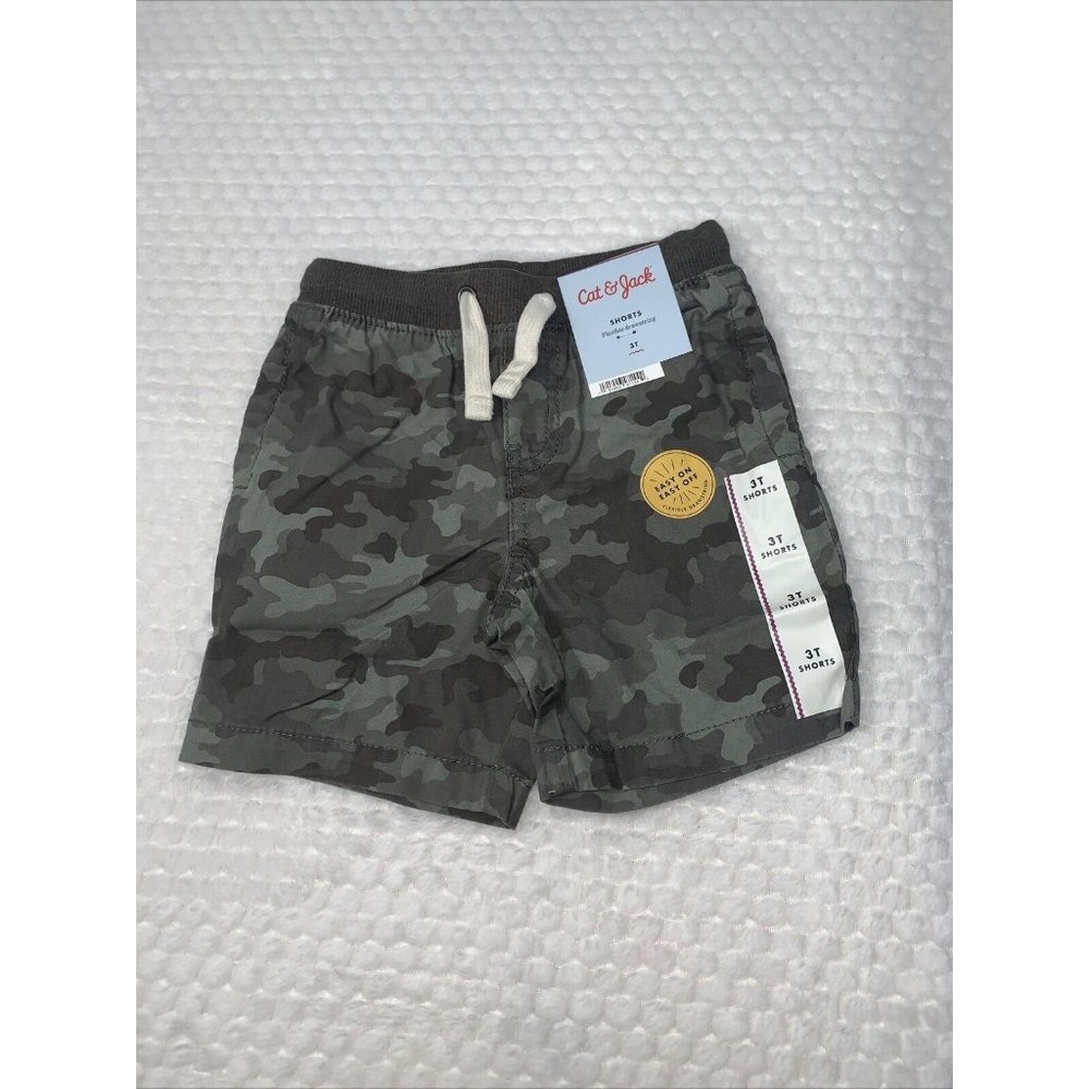 Cat & Jack 3T Flexible Draw String Camo shorts